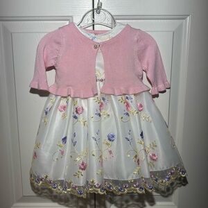 Pink Butterfly toddler dress 12 months